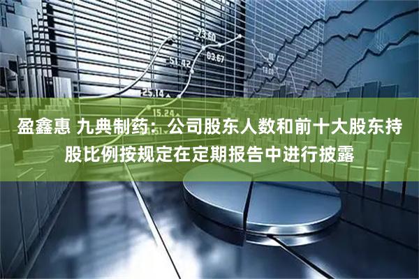 盈鑫惠 九典制药：公司股东人数和前十大股东持股比例按规定在定期报告中进行披露